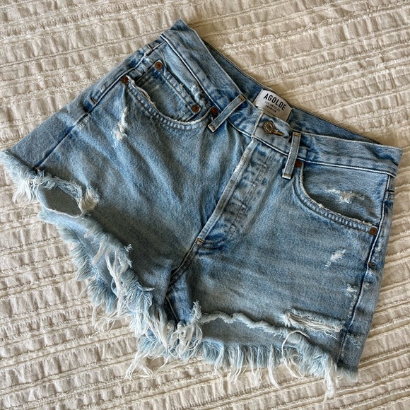 AGOLDE Parker Vintage Cutoff Shorts Size 26 - Picture 7 of 12